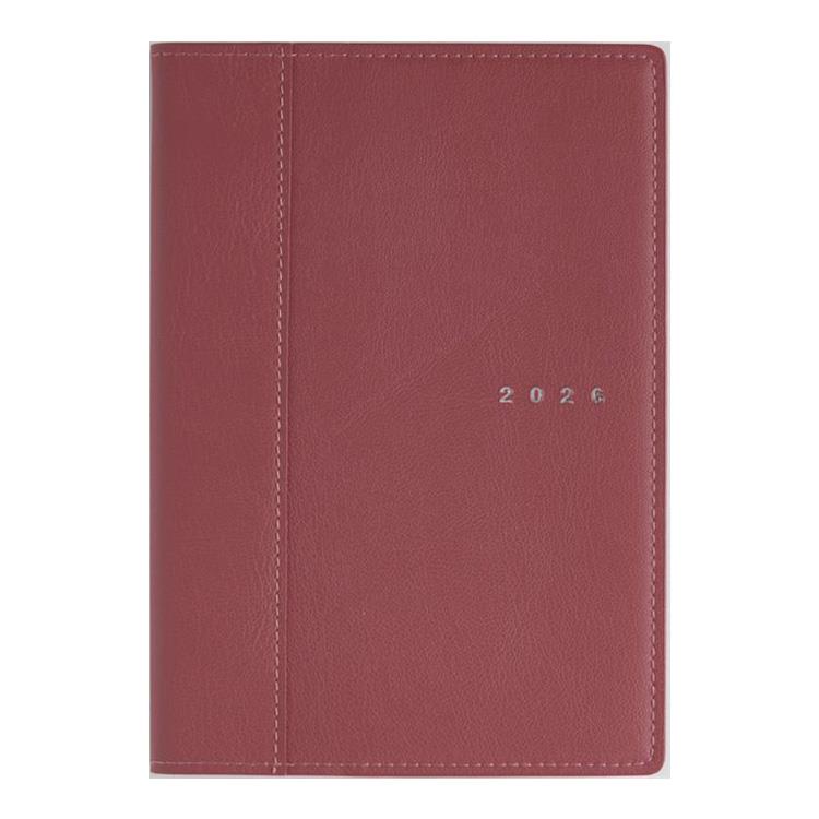 2026年4月始まり手帳 週間ブロック B6 シャルム3(633)ネオレッド