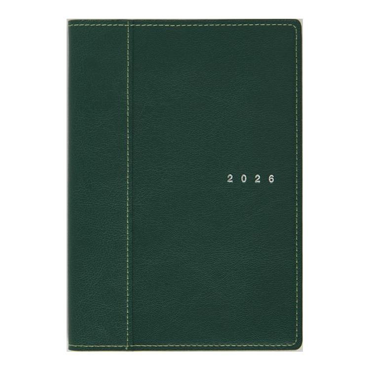 2026年4月始まり手帳 週間ブロック B6 シャルム8(638)ロイヤルグリーン