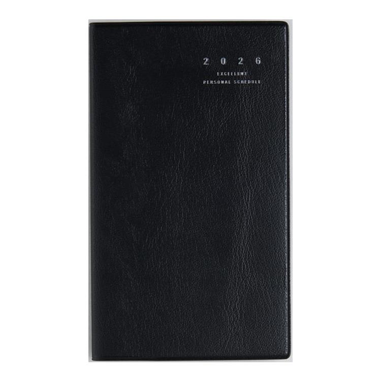 2026年3月始まり手帳 月間 B7 リベルインデックス1(661)クラッシーブラック