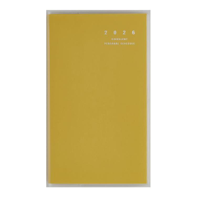 2026年3月始まり手帳 月間 B7 リベルインデックス5(665)ドルチェ・レモン