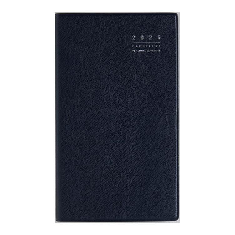 2026年3月始まり手帳 月間 B7 リベルインデックス6 月曜始まり(666)ブルーオンノアール