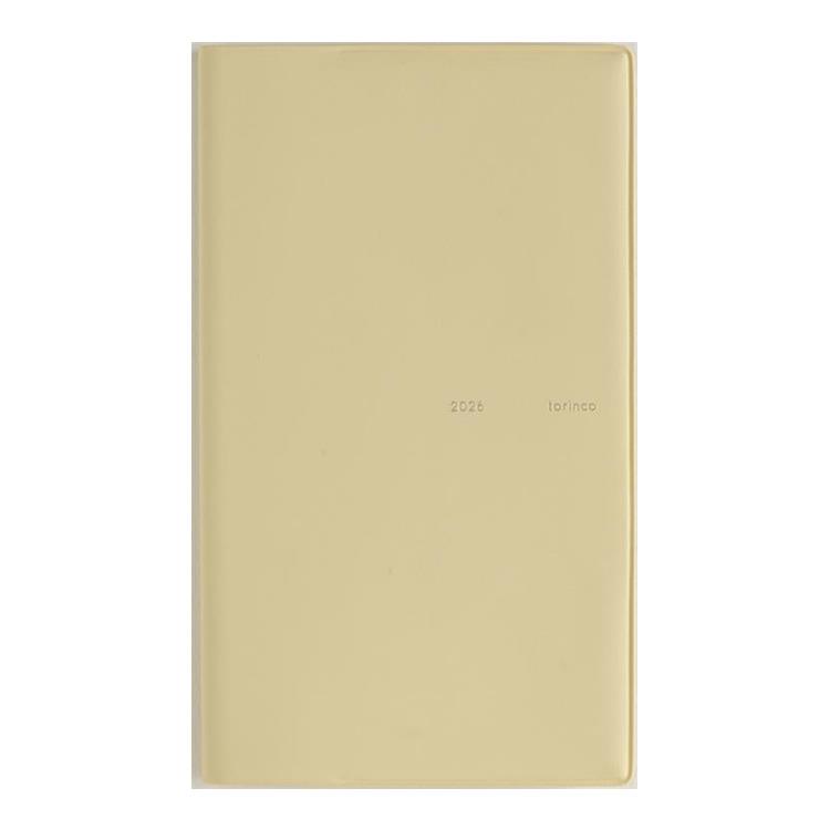 2026年3月始まり手帳 月間 B7 トリンコ3(733)バターイエロー バターイエロー
