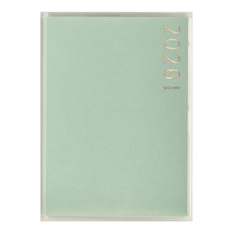 2026年3月始まり手帳 週間ブロック B7 ティーズピュア4(764)ミント
