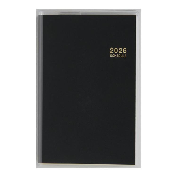 2026年3月始まり手帳 週間レフト B7 ビジネス手帳 小型版 5(842)黒