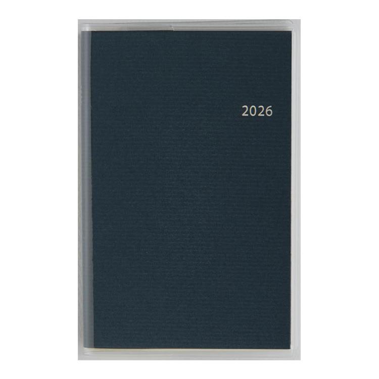 2026年3月始まり手帳 週間ブロック B7 ビジネス手帳 小型版 3(847)ネイビー