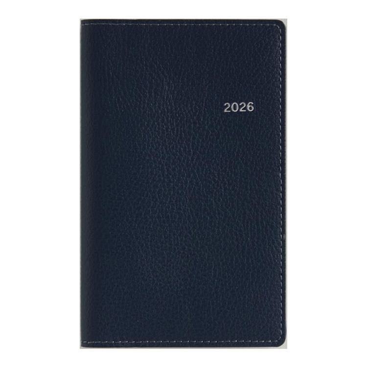 2026年3月始まり手帳 週間ブロック B7 ティーズビュー4(851)ネイビー