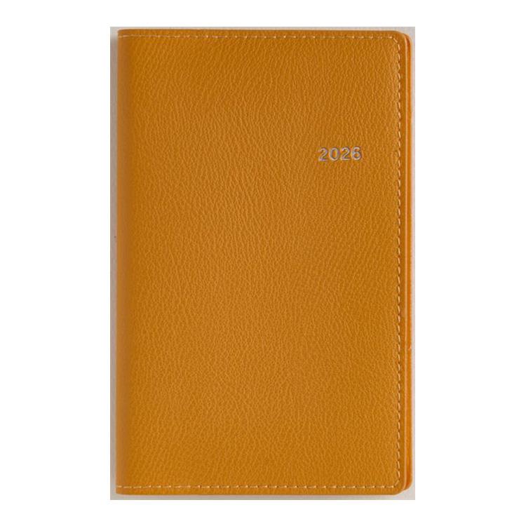 2026年3月始まり手帳 週間ブロック B7 ティーズビュー日曜始まり4(853)オレンジ