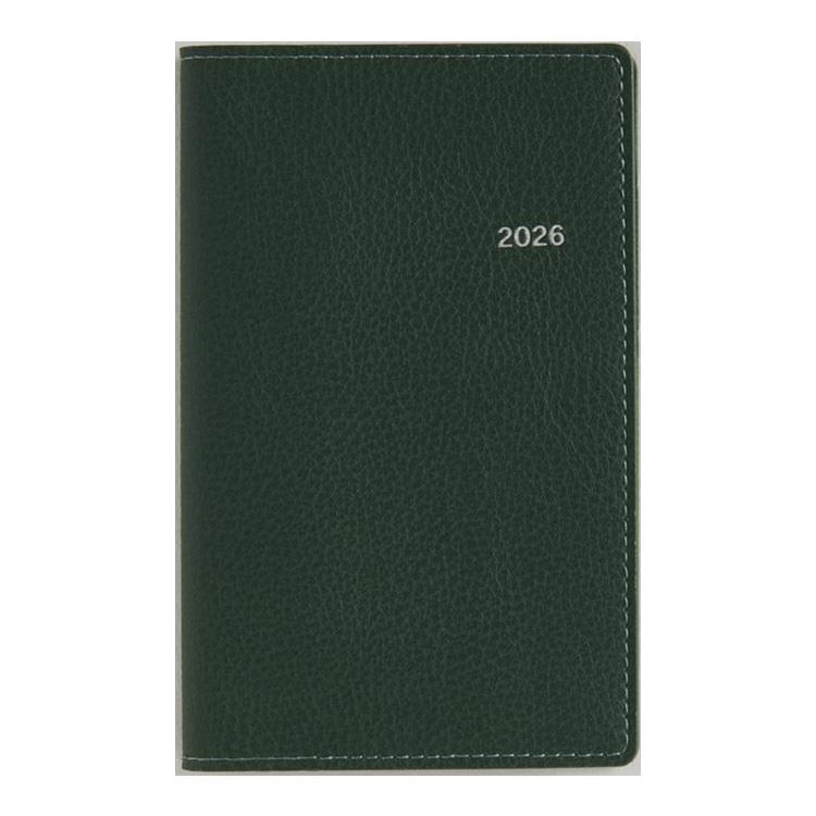 2026年3月始まり手帳 週間レフト B7 ティーズビュー3(854)パイングリーン