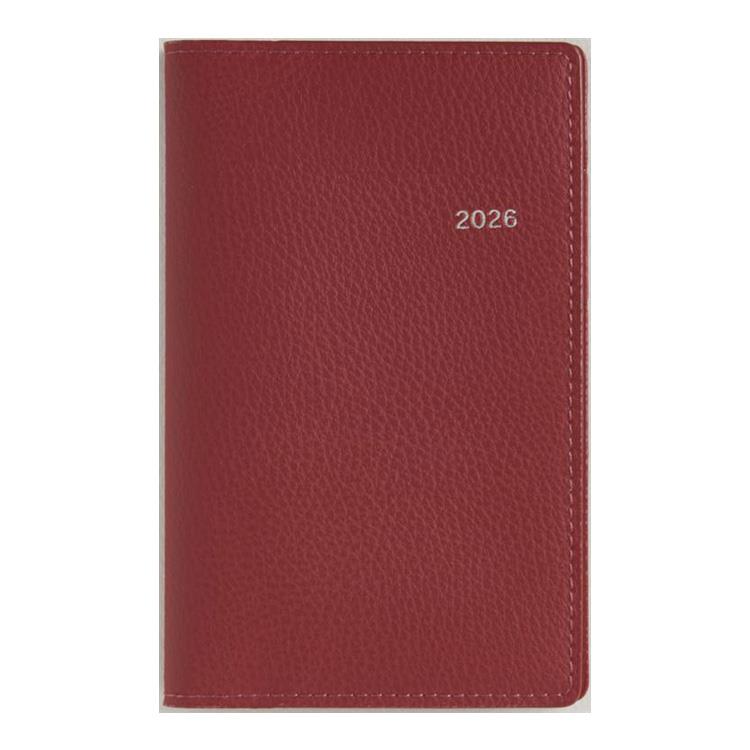 2026年3月始まり手帳 週間ブロック B7 ティーズビュー7(856)レッド