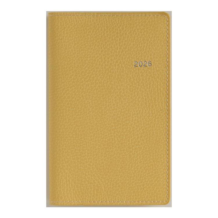 2026年3月始まり手帳 週間ブロック B7 ティーズビュー5(857)カームイエロー