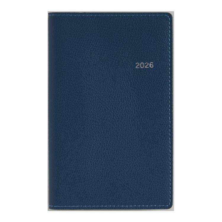 2026年3月始まり手帳 週間ブロック B7 ティーズビュー日曜始まり3(858)ネイビー