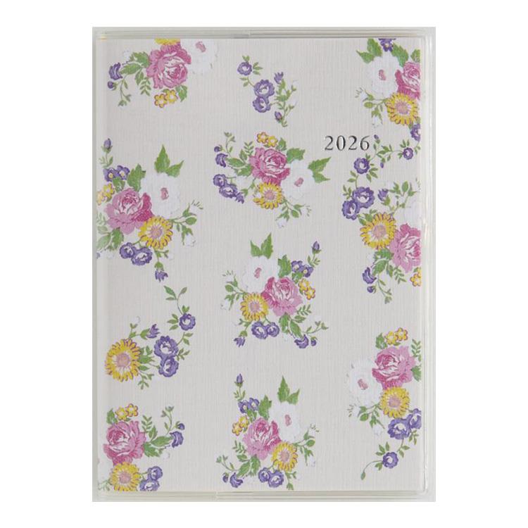 2026年2月始まり手帳 月間 A6 ラフィーネ2(876)