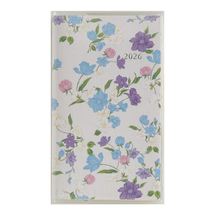 2026年2月始まり手帳 月間 B7 ラフィーネスリム3(897)