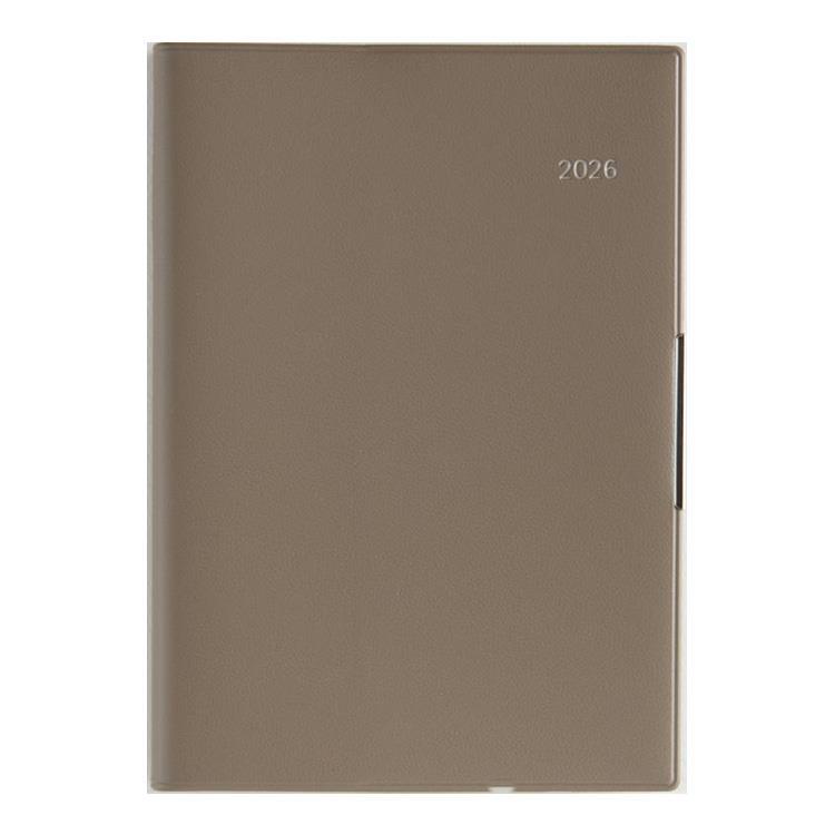 2026年3月始まり手帳 週間ブロック B6 フェルテ6(881)グレージュ