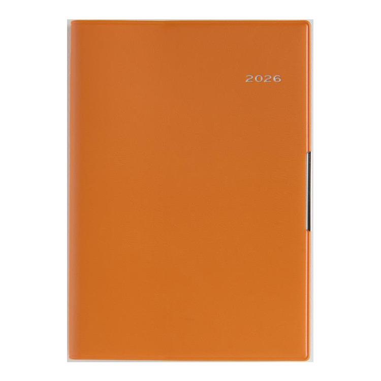 2026年3月始まり手帳 週間レフト B6 フェルテ2(887)オレンジ