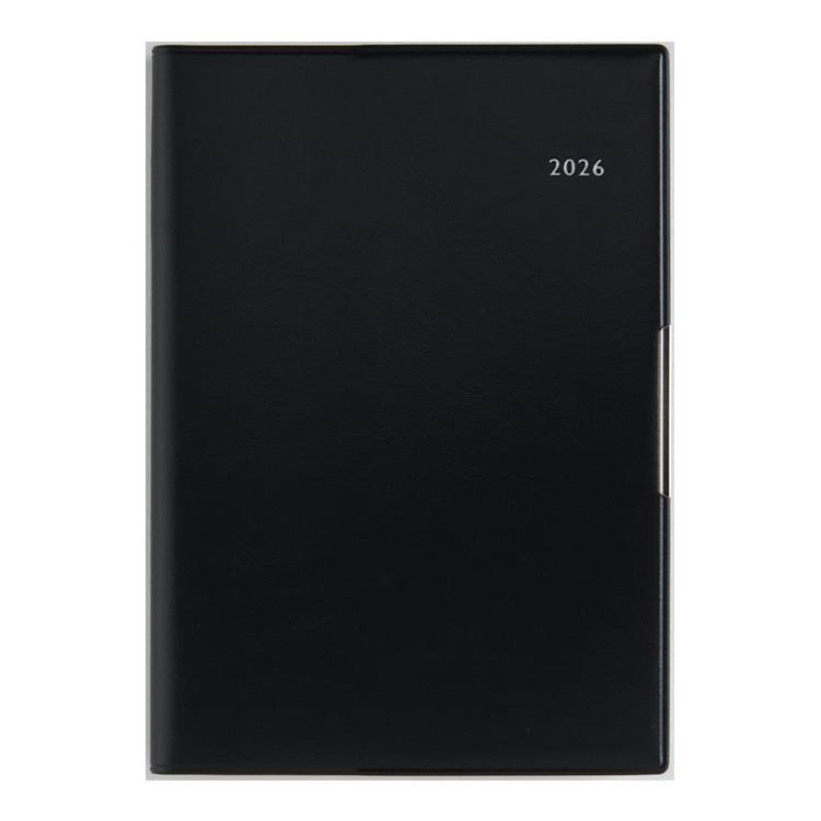 2026年3月始まり手帳 週間バーチカル B6 フェルテ9(889)黒