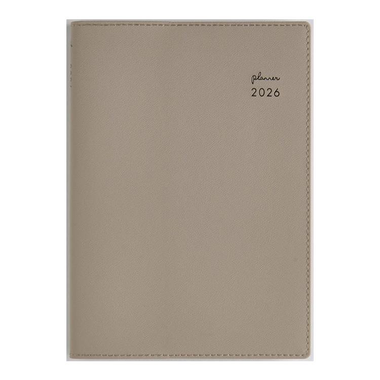 2026年3月始まり手帳 月間 B6 リラクレール1(602)カフェモカ