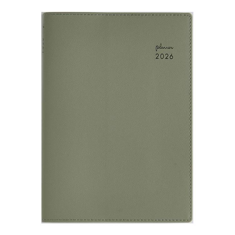 2026年3月始まり手帳 月間 B6 リラクレール2 月曜始まり(605)セージ