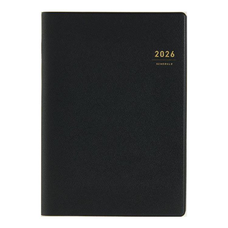 2026年3月始まり手帳 週間バーチカル A5 デスクダイアリー(914)黒