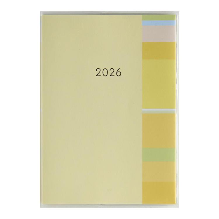 2026年3月始まり手帳 月間 B6 ミアクレール3(923)イエロー