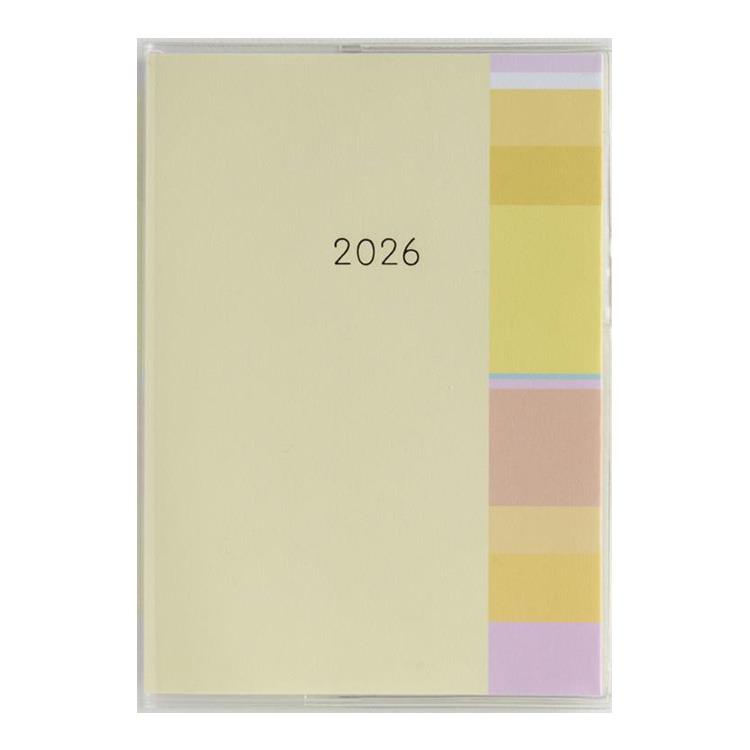 2026年3月始まり手帳 月間 A6 ミアクレールコケット1(935)イエロー