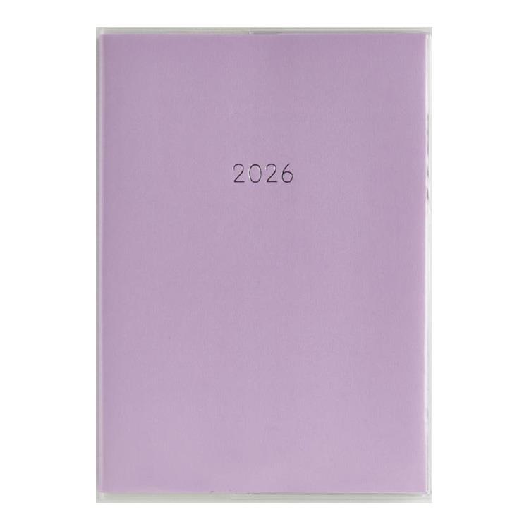 2026年3月始まり手帳 月間 A5 ミアクレールグラン4 月曜始まり(948)パープル