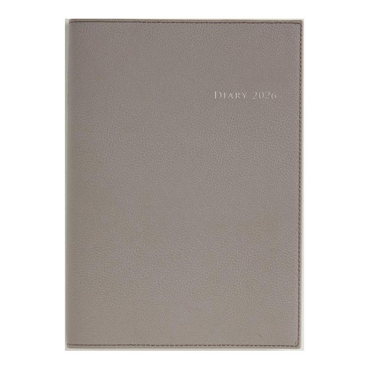 2026年3月始まり手帳 週間バーチカル A5 デスクダイアリーカジュアル7(967)ウォームグレイ