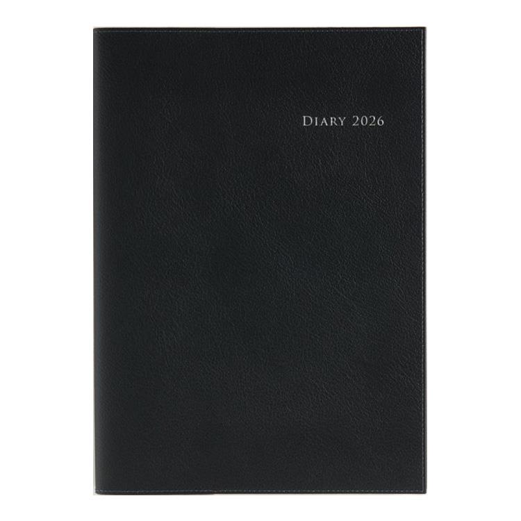 2026年3月始まり手帳 週間レフト B5 デスクダイアリーカジュアル(970)黒