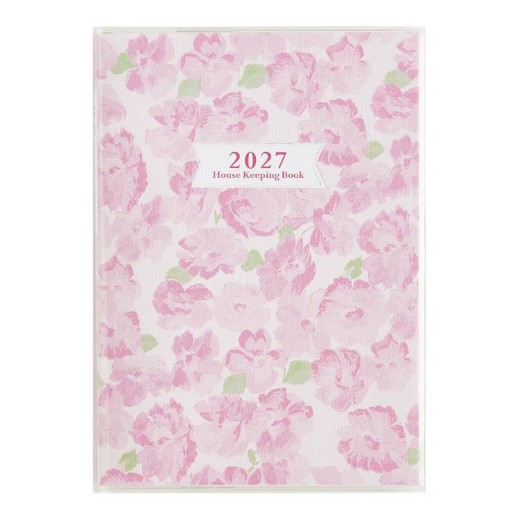 2026年12月始まり 週間バーチカル A5 しっかり!暮らしのたのしい*かけいぼ (31) 花柄 花柄