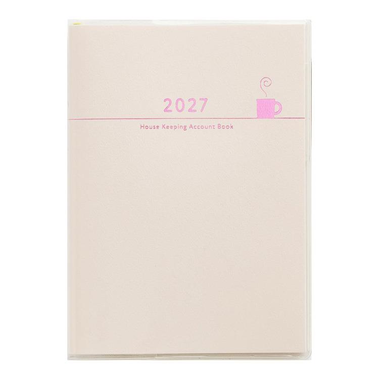 2027年1月始まり 週間バーチカル A6 Petit Kakeibo (34) ピンク ピンク