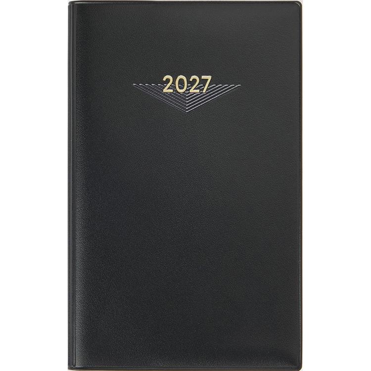 2026年12月始まり 週間ブロック B7 ビジネス手帳5 黒