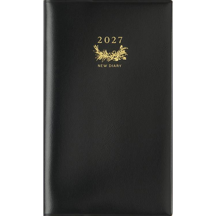 2026年12月始まり手帳 週間レフト B7 アルファ6 黒