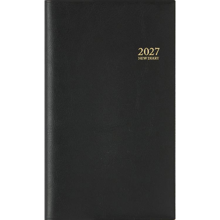2026年12月始まり手帳 週間レフト B7 アルファ10 黒