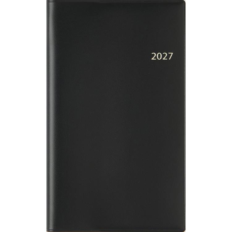 2026年12月始まり手帳 週間バーティカル B7 アルファ11 黒