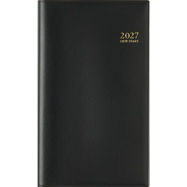 2026年12月始まり手帳 週間ブロック B7 アルファ5 黒