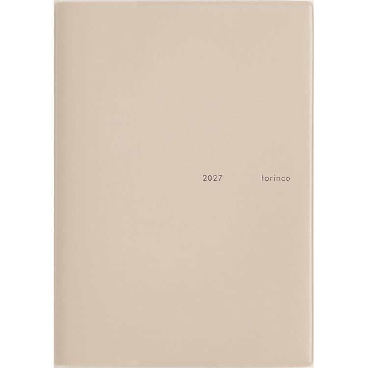 2026年12月始まり手帳 B7 月間 トリンコ5 ピンクベージュ