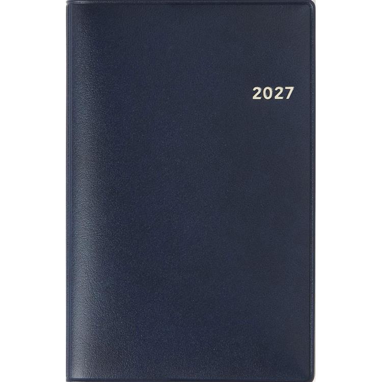 2026年12月始まり 週間ブロック B7 ビジネス手帳小4 ネイビー