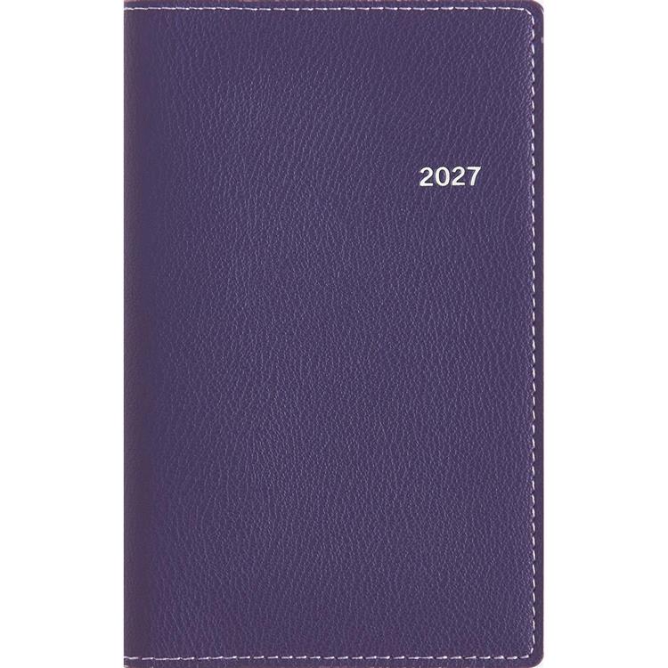 2026年12月始まり手帳 週間ブロック B7 ティーズビュー7 プラム