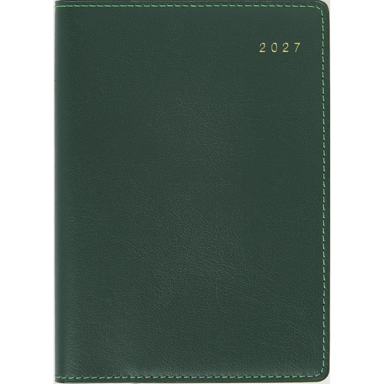 2027年1月始まり手帳 週間バーチカル A6 リシェル5 カメリアグリーン