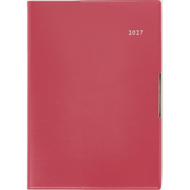 2026年12月始まり手帳 週間バーチカル B6 フェルテ12 モーヴピンク