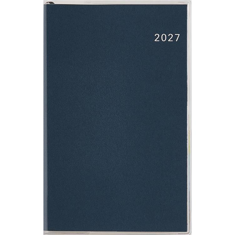 2026年12月始まり手帳 週間レフト 手帳判 Tbeauインデックス4 紺