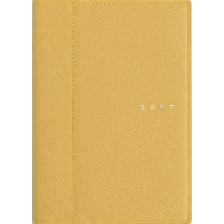 2027年1月始まり手帳 週間レフト B6 シャルム2 メローイエロー
