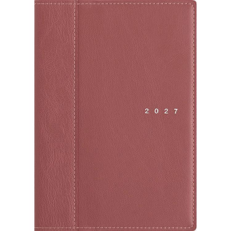2027年1月始まり手帳 週間ブロック B6 シャルム3 ネオレッド