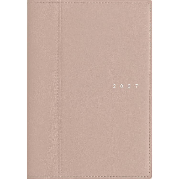 2027年1月始まり手帳 週間ブロック B6 シャルム6 ライトローズウッド