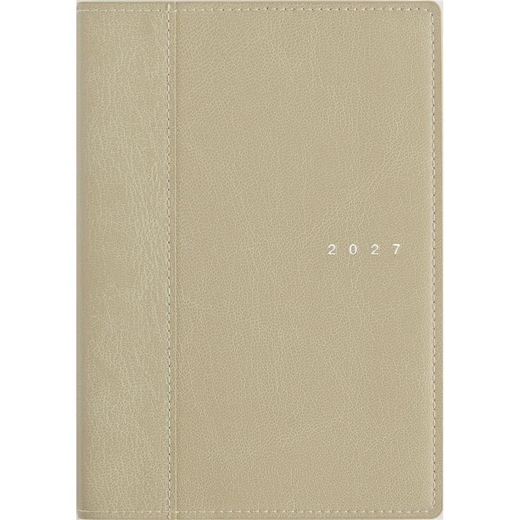 2027年1月始まり手帳 週間レフト B6 シャルム7 ヘンプベージュ