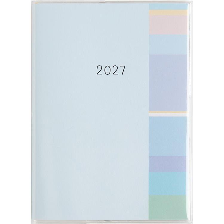 2026年12月始まり手帳 月間 A6 ミアクレールコケット2 ブルー