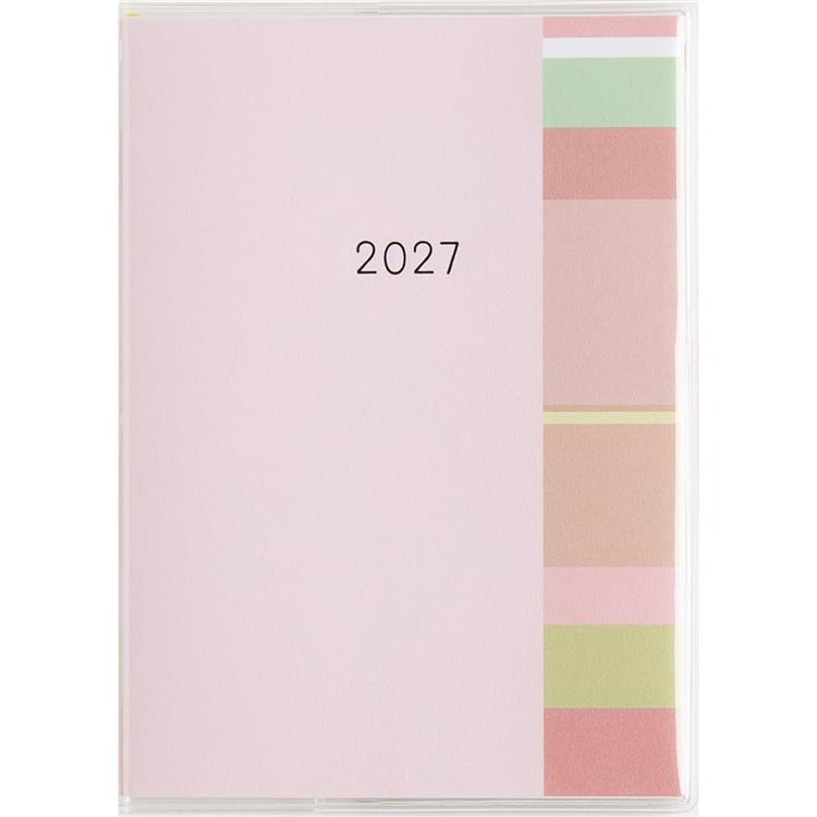 2026年12月始まり手帳 月間 A6 ミアクレールコケット3 ピンク