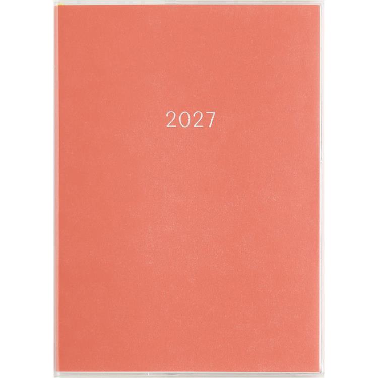 2026年12月始まり手帳 月間 A6 ミアクレールコケット4 月曜始まり レッド