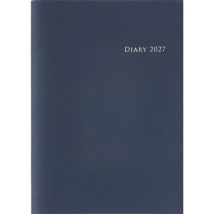 2026年12月始まり 週間バーチカル A5 デスクダイアリーカジュアル3 ブルー