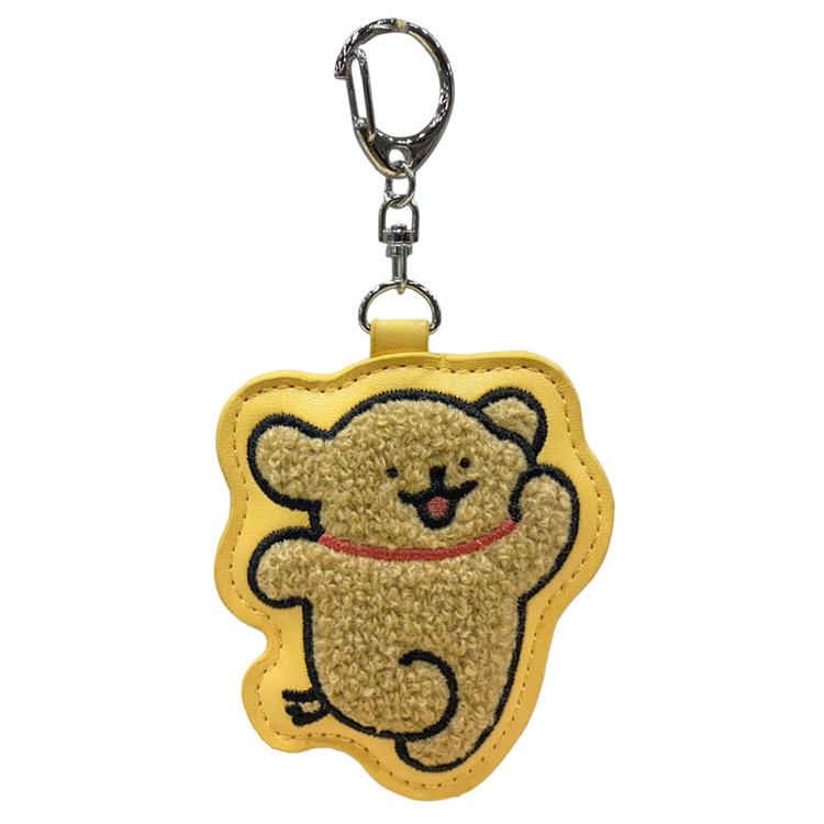 ベレー帽のクマと犬の刺繍 キーケース 入荷次第 販売開始】Maltese サガラ刺繍キーホルダー レトリバー